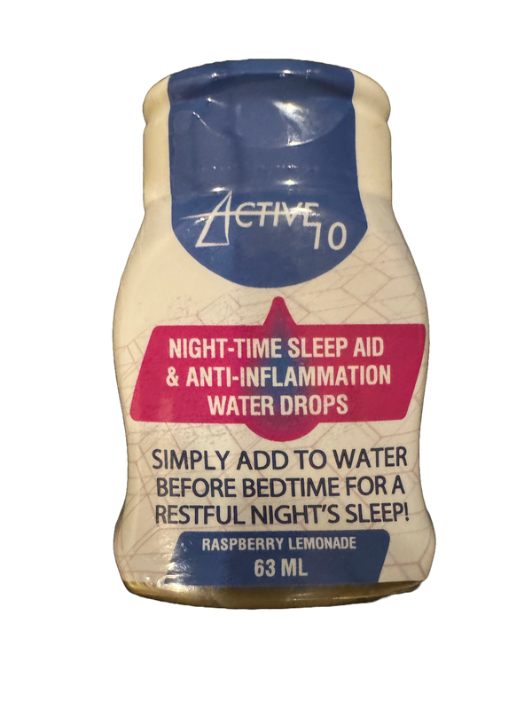 Active 10 Night Time Sleep Aid and Anti-Inflammation Water Drops