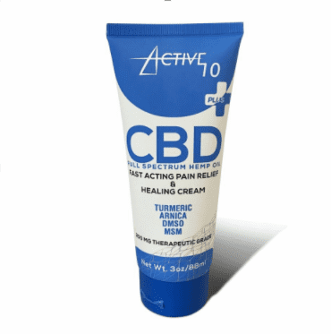 Active 10 PLUS with Full Spectrum Hemp Oil (3oz Tube)